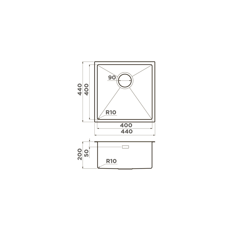 картинка Мойка Omoikiri TAKI-44-U/IF-IN 