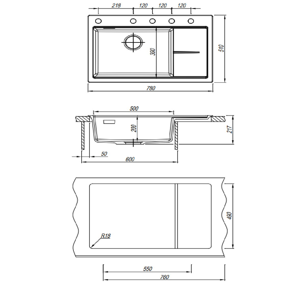 картинка Мойка Florentina РОССАНА-780 