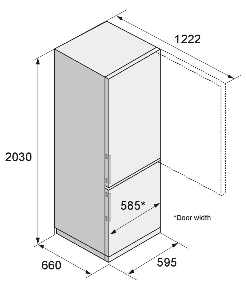картинка Отдельностоящий холодильник Asko RFC226RNBB1 