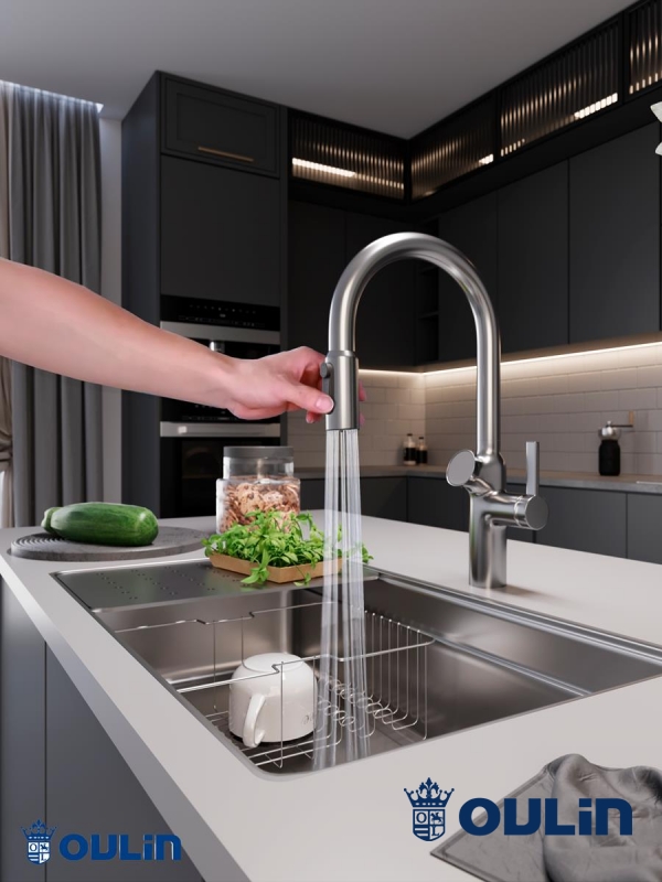 картинка Смеситель Oulin OL - 8018 SATIN 