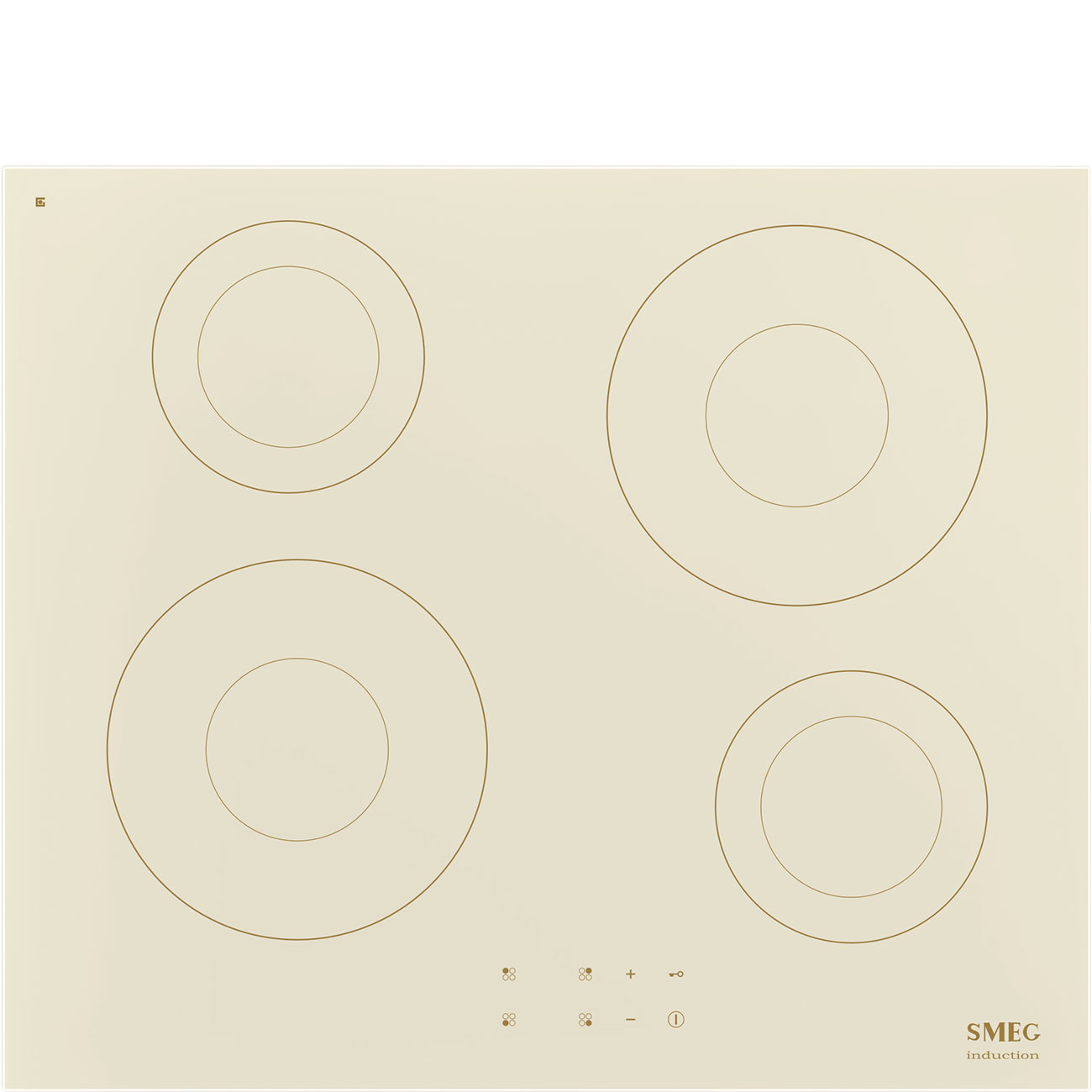 картинка Индукционная варочная панель Smeg SI2641DP кремовый 