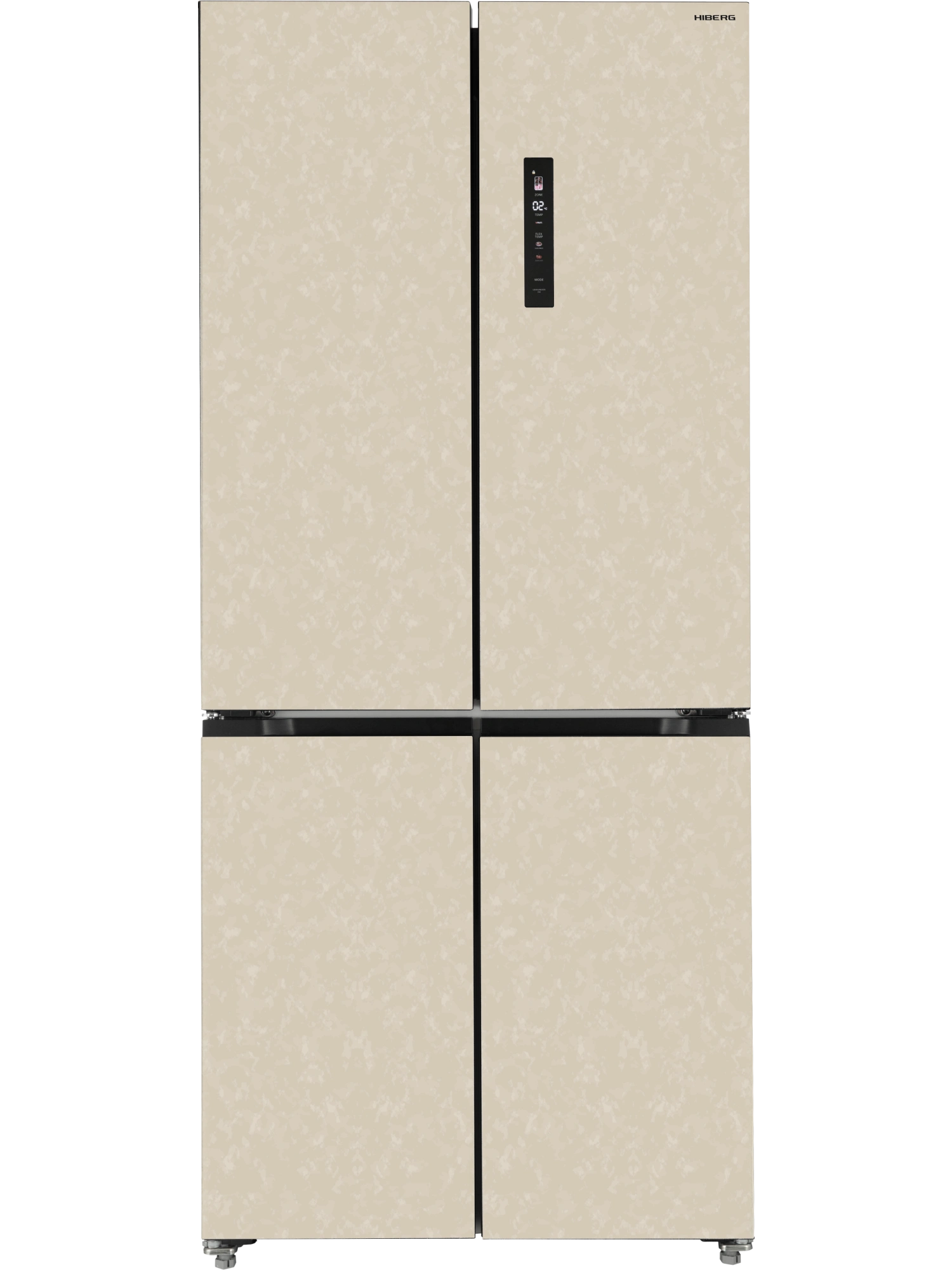 картинка Полувстраиваемый холодильник Hiberg RFQ-600DX NFYM INVERTER бежевый 