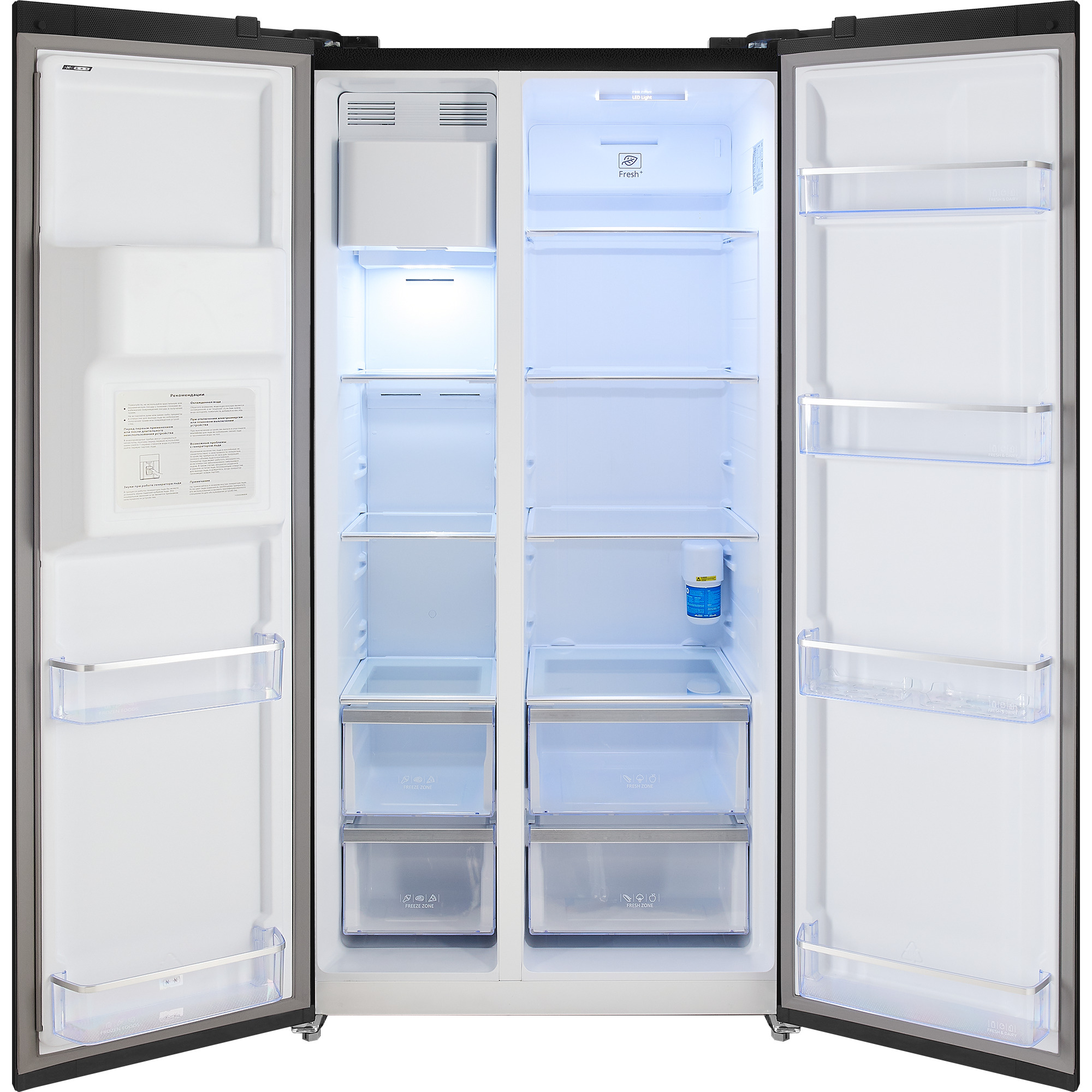 картинка Отдельностоящий холодильник Hiberg RFS-650DX NFGB INVERTER 