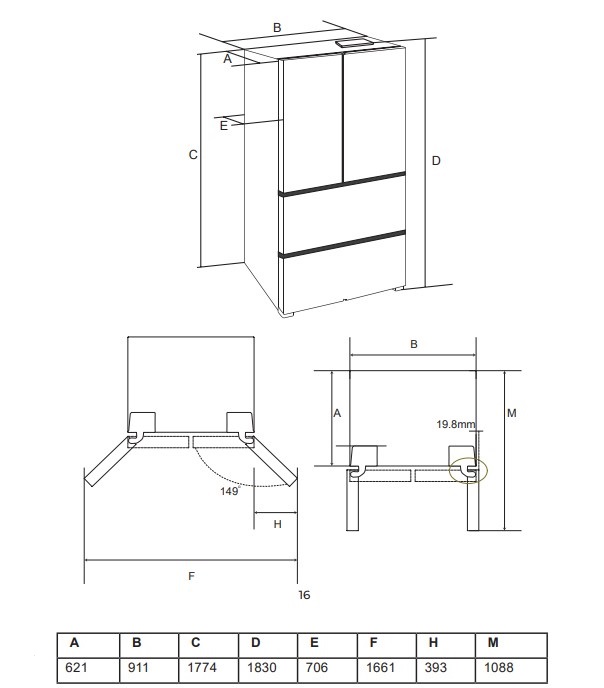 картинка Отдельностоящий холодильник Lex LFD575IXID 