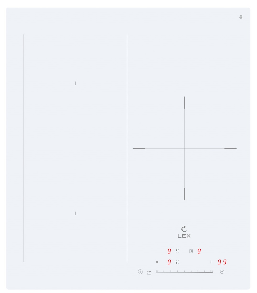 картинка Варочная панель Lex EVI 431A WH 