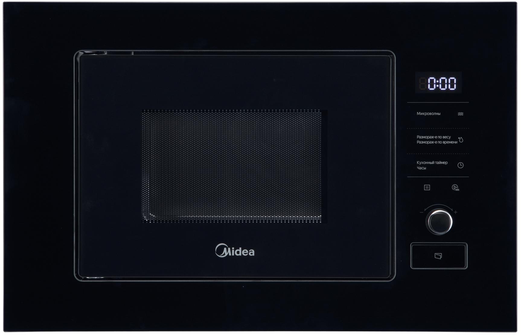 картинка Микроволновая печь встраиваемая Midea MI92170GB черный  картинка Микроволновая печь встраиваемая Midea MI92170GB черный