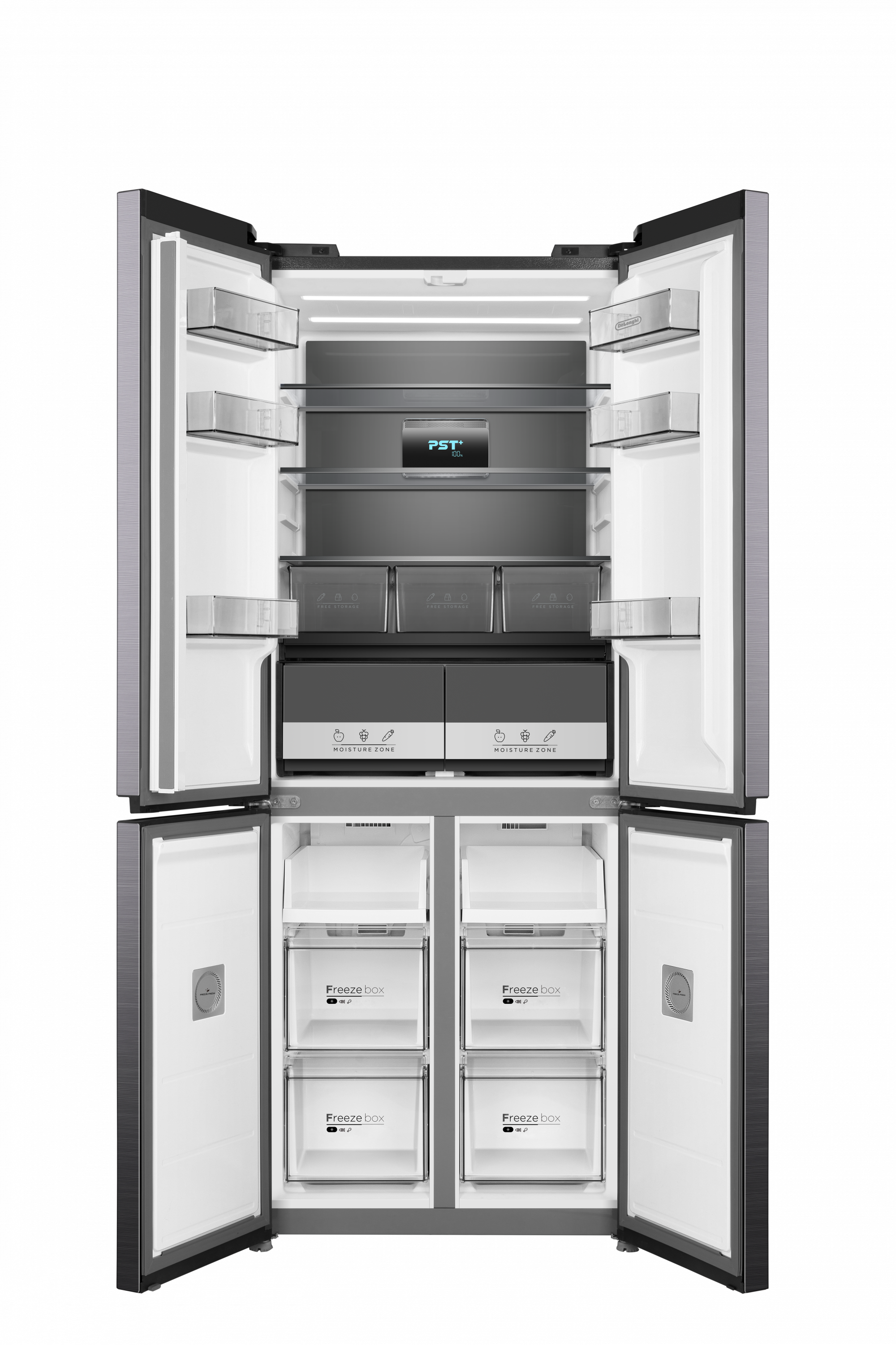 картинка Полувстраиваемый холодильник Delonghi DMXS 19PINF IG SALVATORE  картинка Полувстраиваемый холодильник Delonghi DMXS 19PINF IG SALVATORE