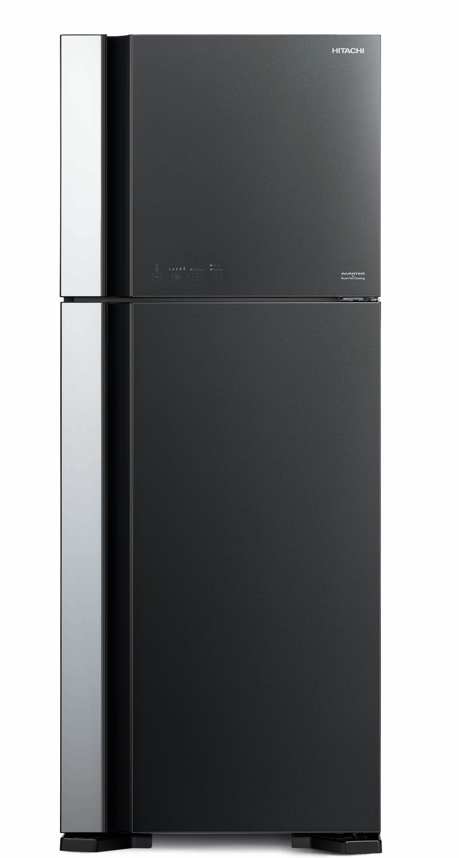 картинка Отдельностоящий холодильник Hitachi HRTN7489DFGBKCS черный 