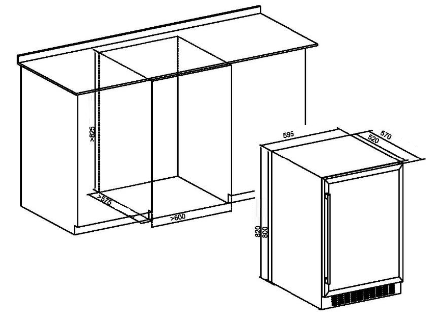 картинка Комбинированный винный шкаф Weissgauff WWC-46 DB DualZone  картинка Комбинированный винный шкаф Weissgauff WWC-46 DB DualZone