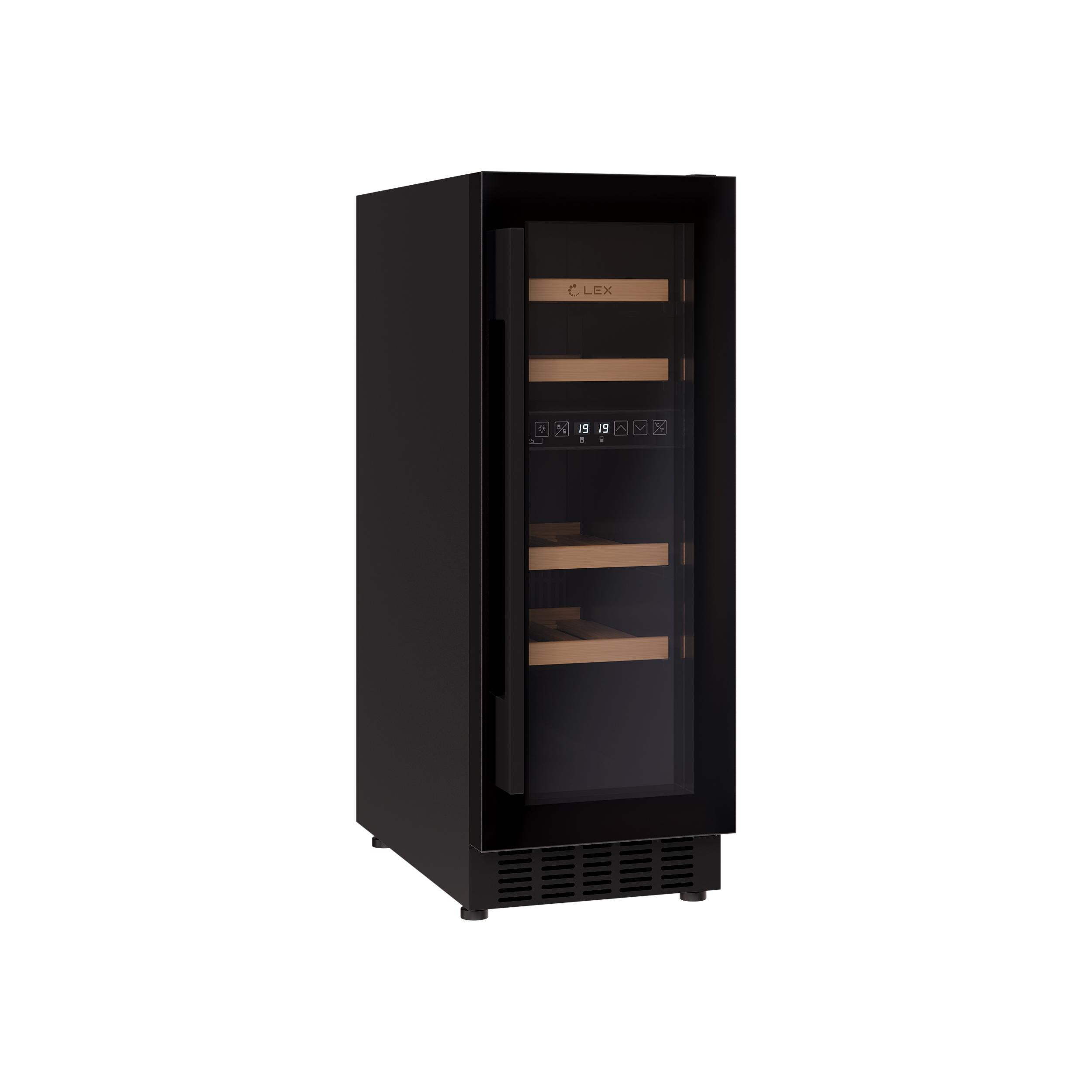 картинка Комбинированный винный шкаф Lex LWD3017BL dual zone  картинка Комбинированный винный шкаф Lex LWD3017BL dual zone