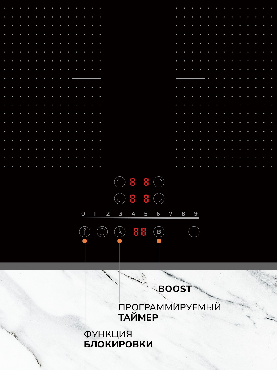 картинка Индукционная варочная панель MILLEN MIH 602 BL 