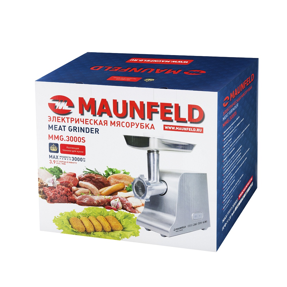 картинка Мясорубка Maunfeld MMG.3000S  картинка Мясорубка Maunfeld MMG.3000S