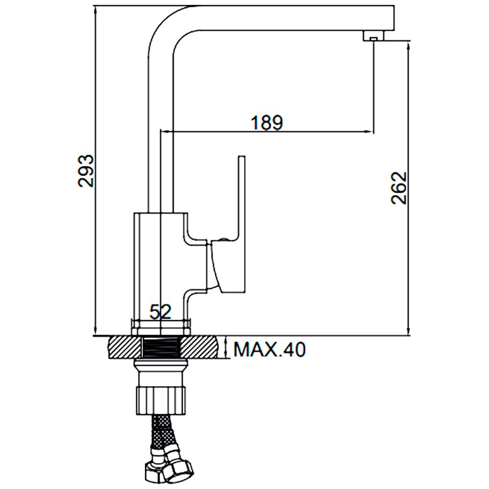 картинка |Discount| Смеситель Ledeme L4030-2 хром 