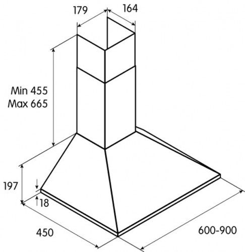 картинка Кухонная вытяжка Jetair GAIA IX/A/90 