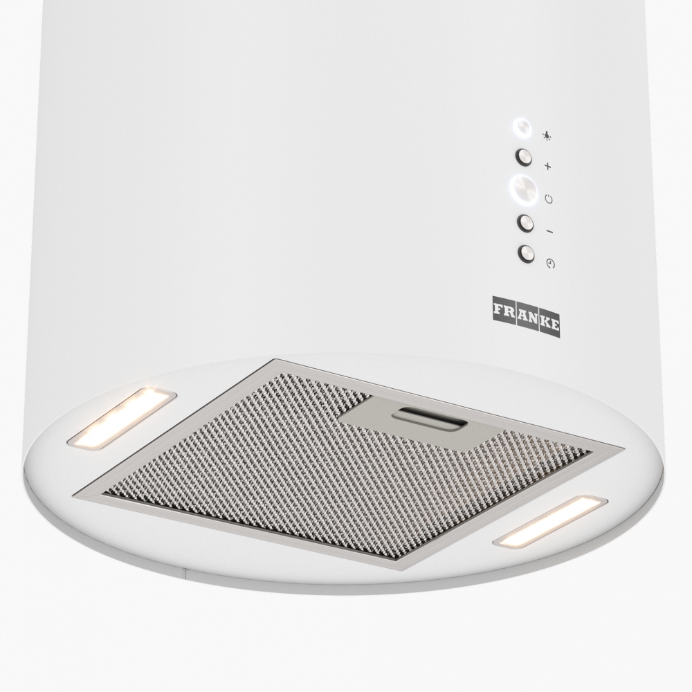 картинка Кухонная вытяжка островная Franke REEF WH 35 белая 