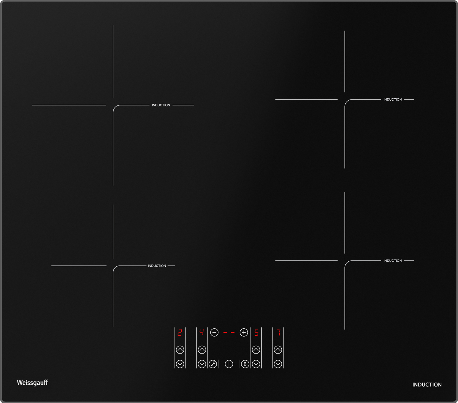картинка Индукционная варочная панель Weissgauff HI 640 BSCM 