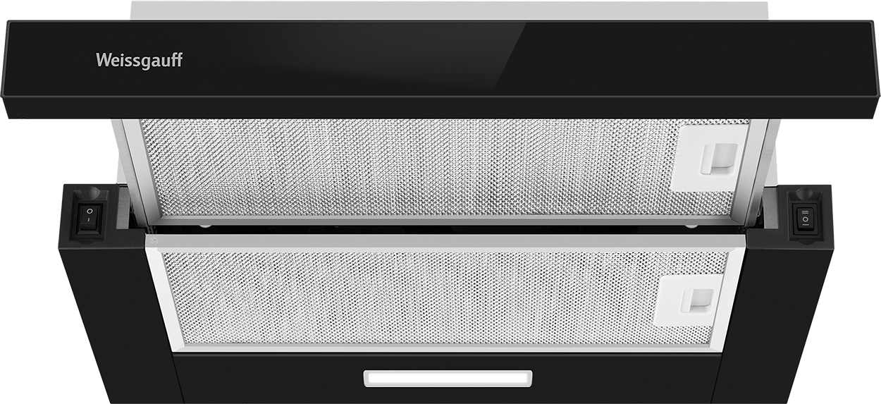 картинка Кухонная вытяжка Weissgauff TEL 500 Black Glass 