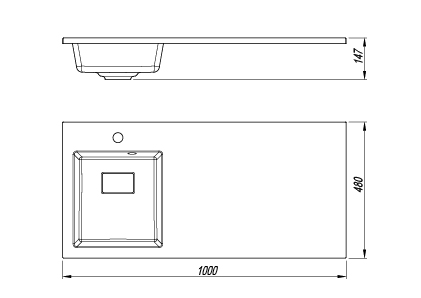 картинка Раковина Florentina АВАНТИ 1000Л 
