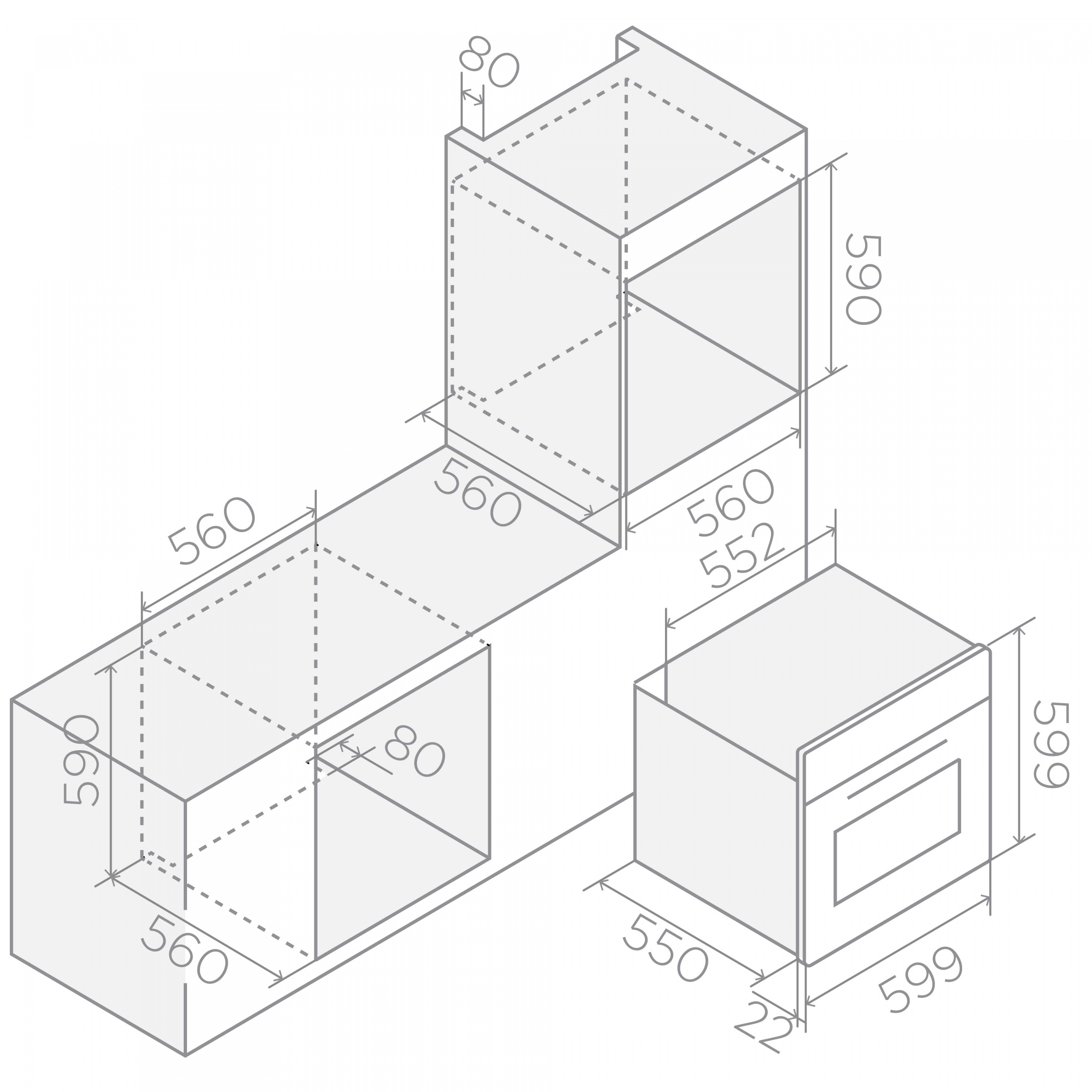 картинка Электрический духовой шкаф Elica VIRTUS MULTI 60 DD new 