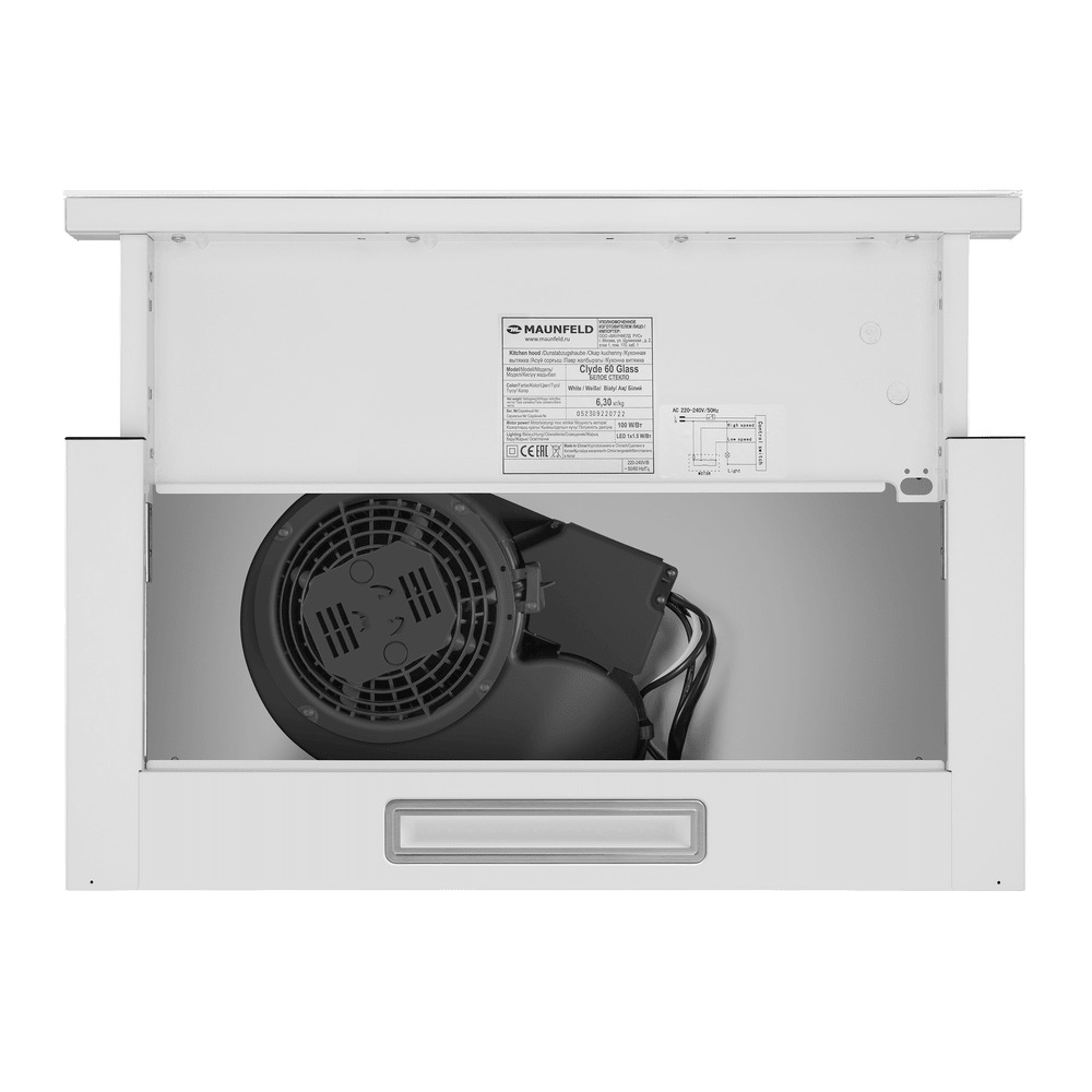 картинка Кухонная вытяжка Maunfeld CLYDE 60 GLASS WHITE  картинка Кухонная вытяжка Maunfeld CLYDE 60 GLASS WHITE