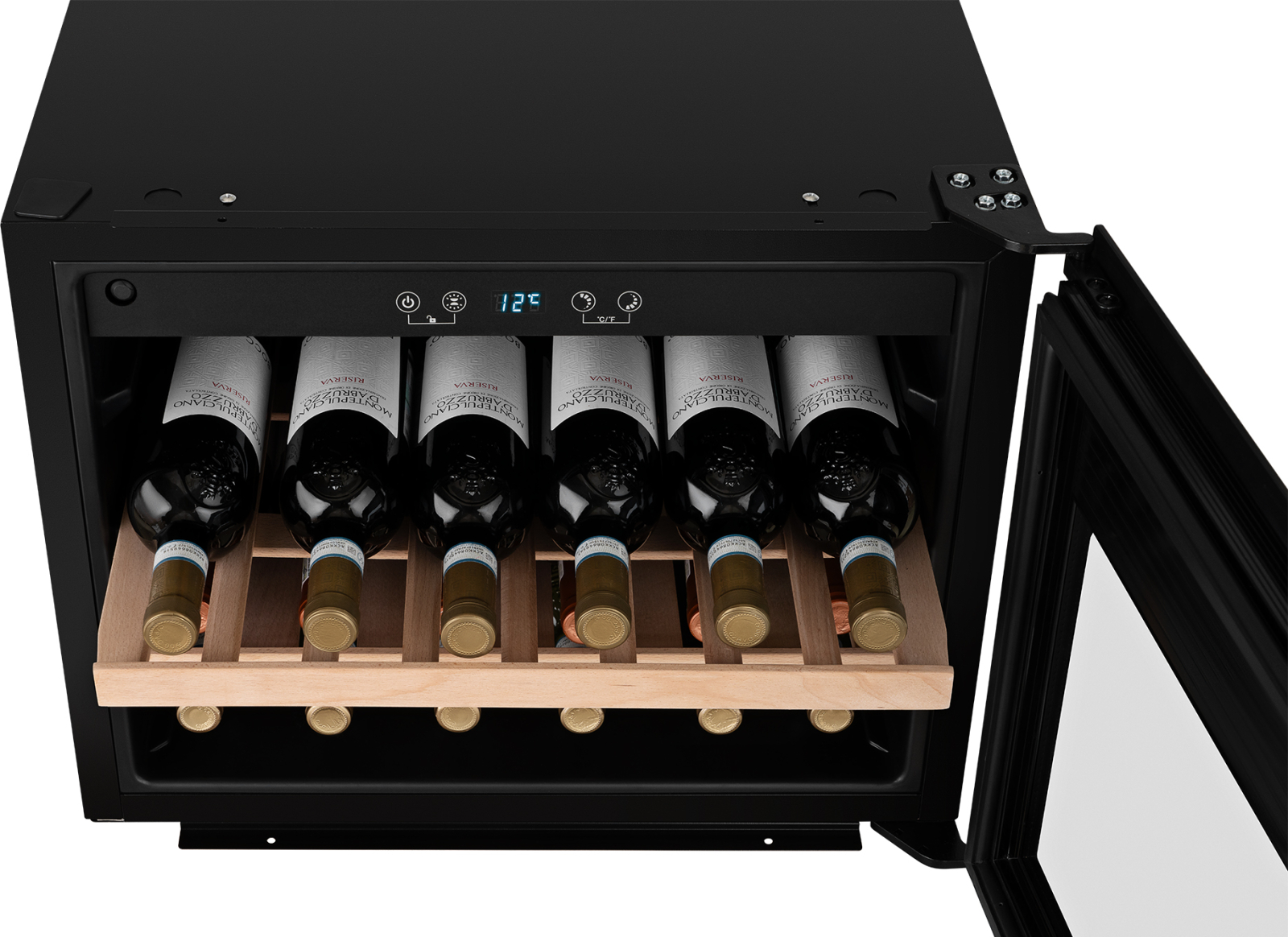 картинка Встраиваемый винный шкаф Weissgauff WWCI-28 DB 