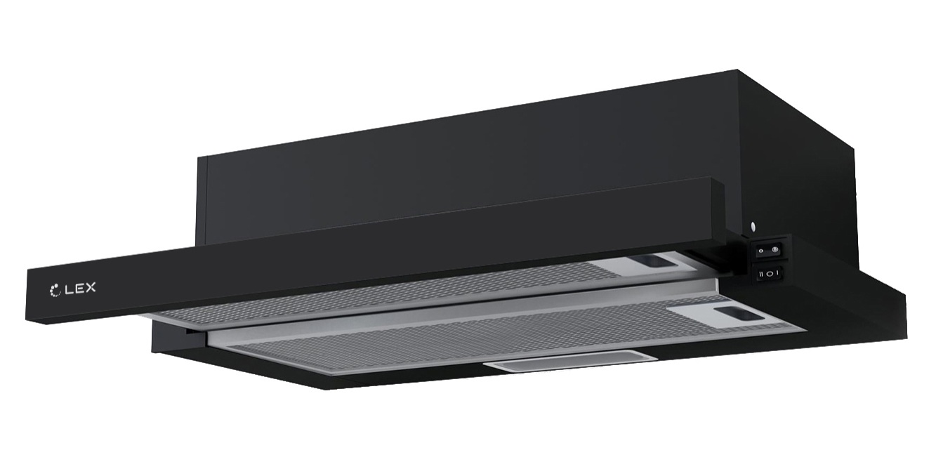 картинка Кухонная вытяжка Lex HIDE 600 BLACK 