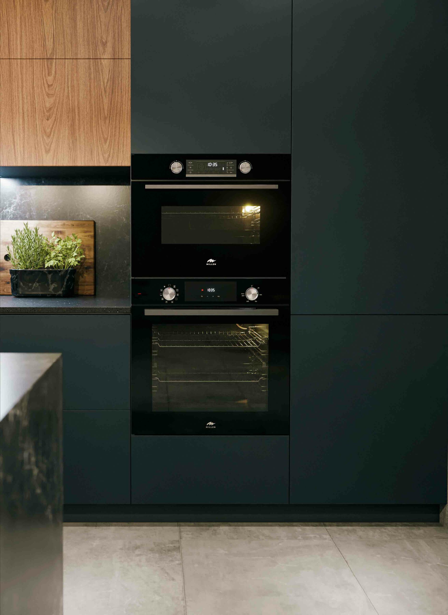 картинка Электрический духовой шкаф с функцией СВЧ Millen MEOM 045 BL 