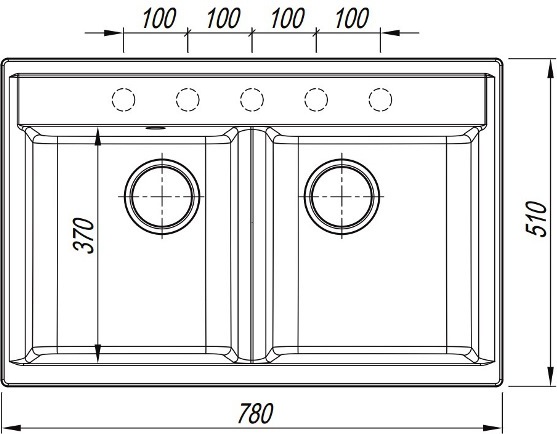 картинка Мойка для кухни Dr. Gans АСТРА-780 