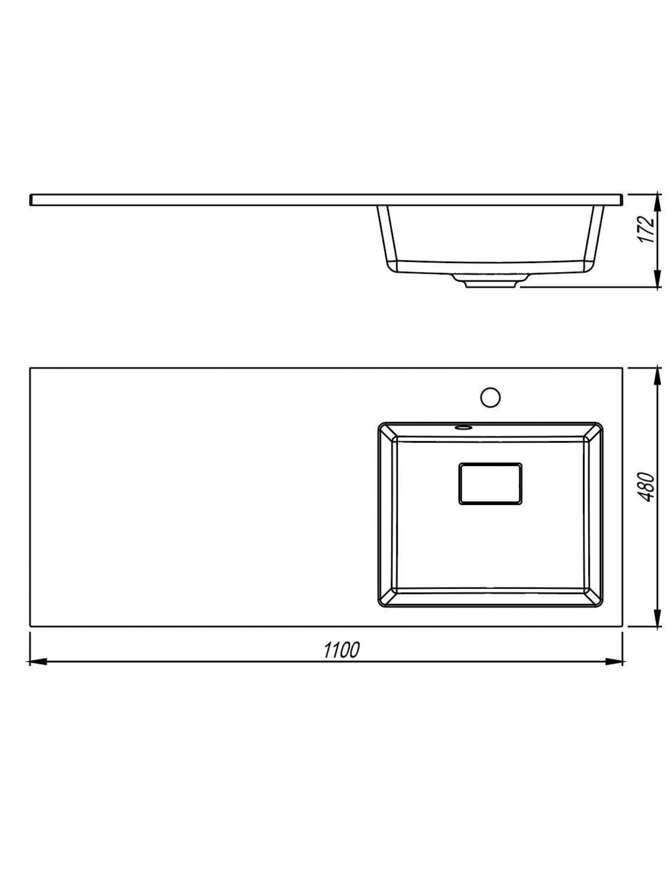 картинка Раковина Florentina АВАНТИ 1100R 