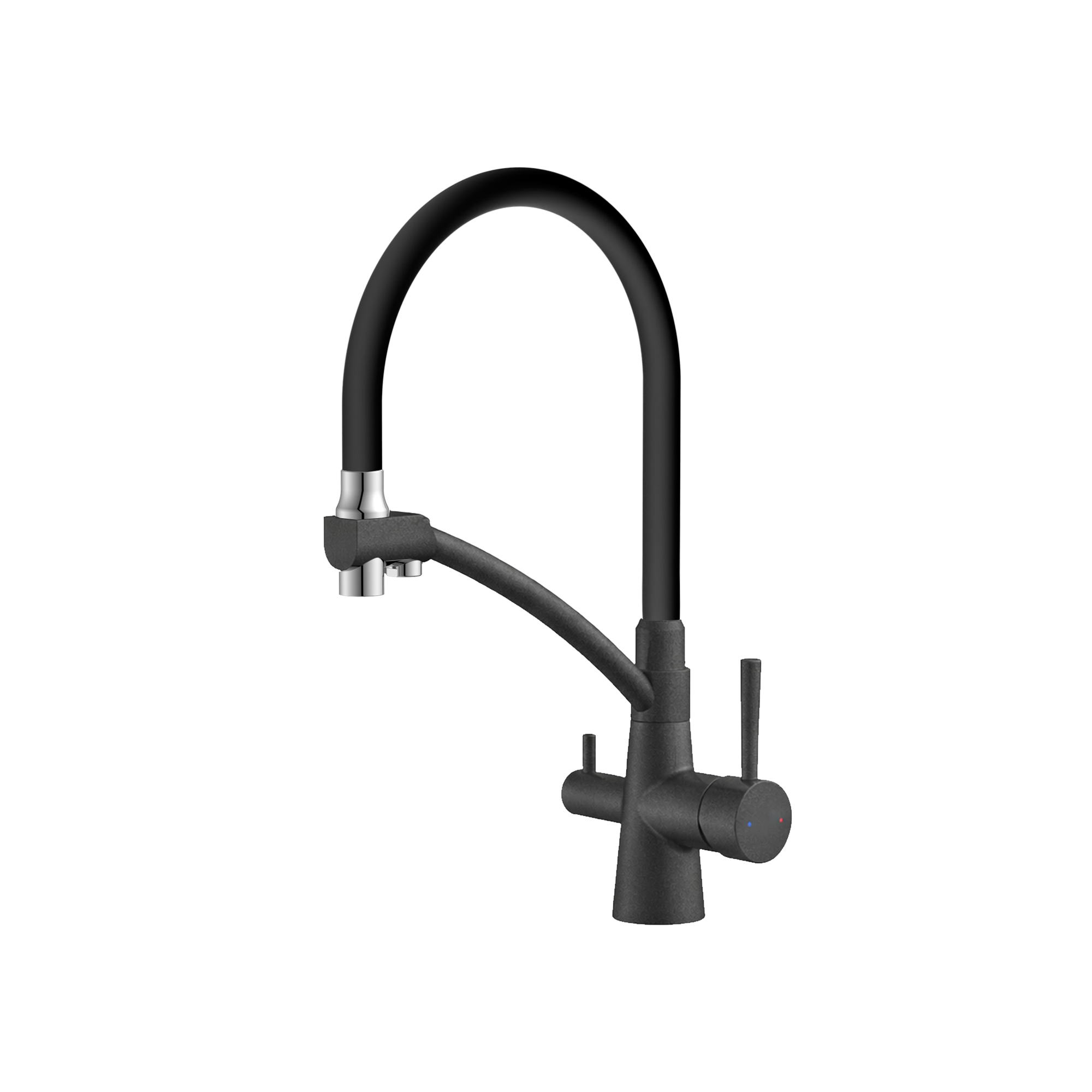 картинка Смеситель Gerdamix BROOKS (FL) black 