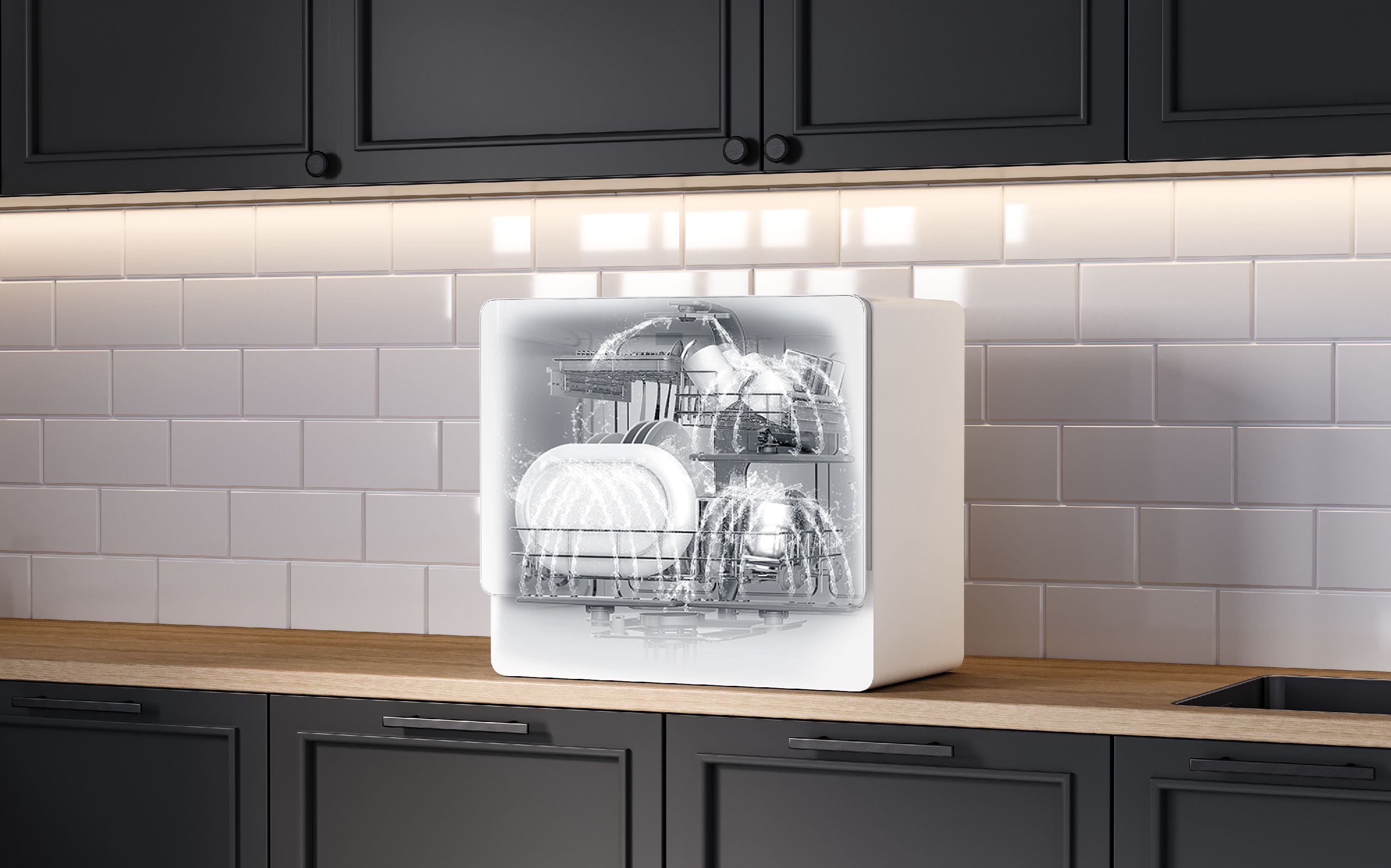 картинка Посудомоечная машина Korting KDF 26630 GW  картинка Посудомоечная машина Korting KDF 26630 GW