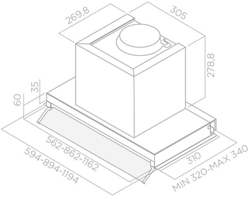 картинка Кухонная вытяжка Elica BOXIN LX/BL MAT/A/60  картинка Кухонная вытяжка Elica BOXIN LX/BL MAT/A/60