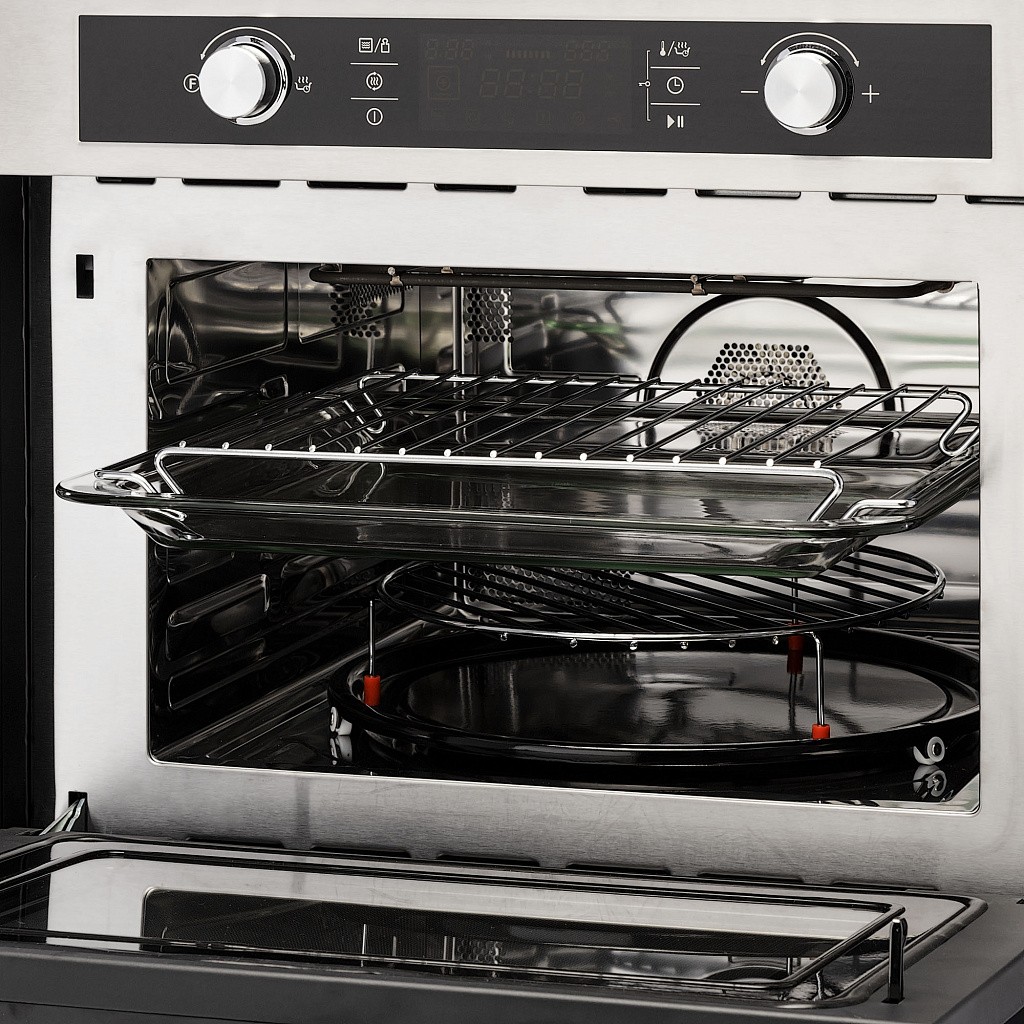 картинка Электрический духовой шкаф с функцией СВЧ Krona DUETTO 60 IX 