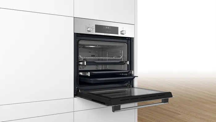картинка Электрический духовой шкаф Bosch HBJ558YS3Q нержавеющая сталь 