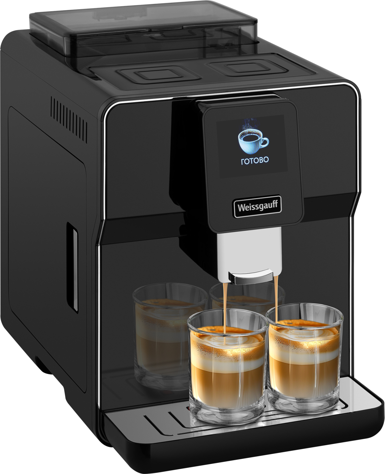 картинка Кофемашина Weissgauff WCM-330 TFT Touch Cappuccino Nero 