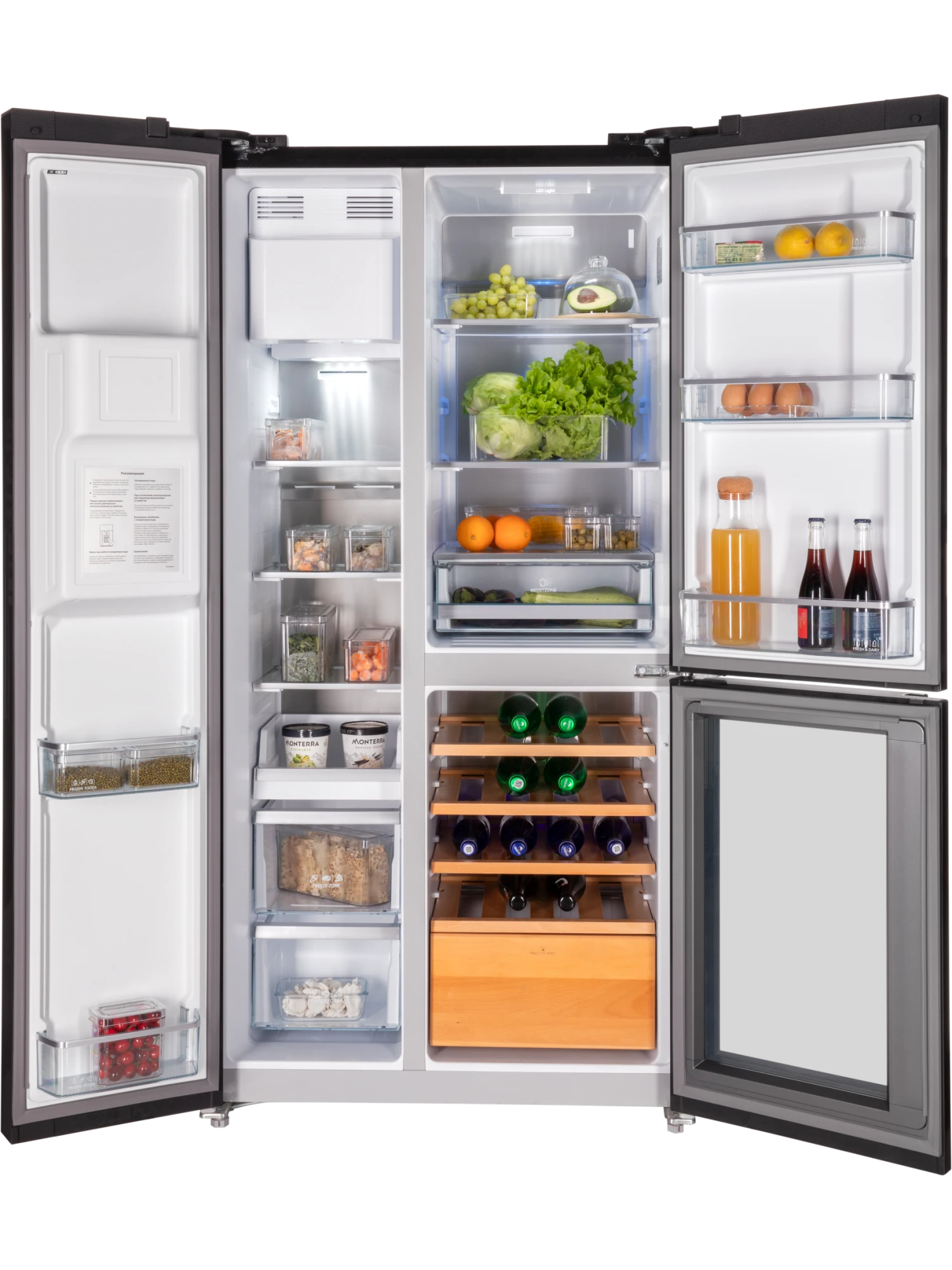 картинка Отдельностоящий холодильник Hiberg I-RFS 750G B 