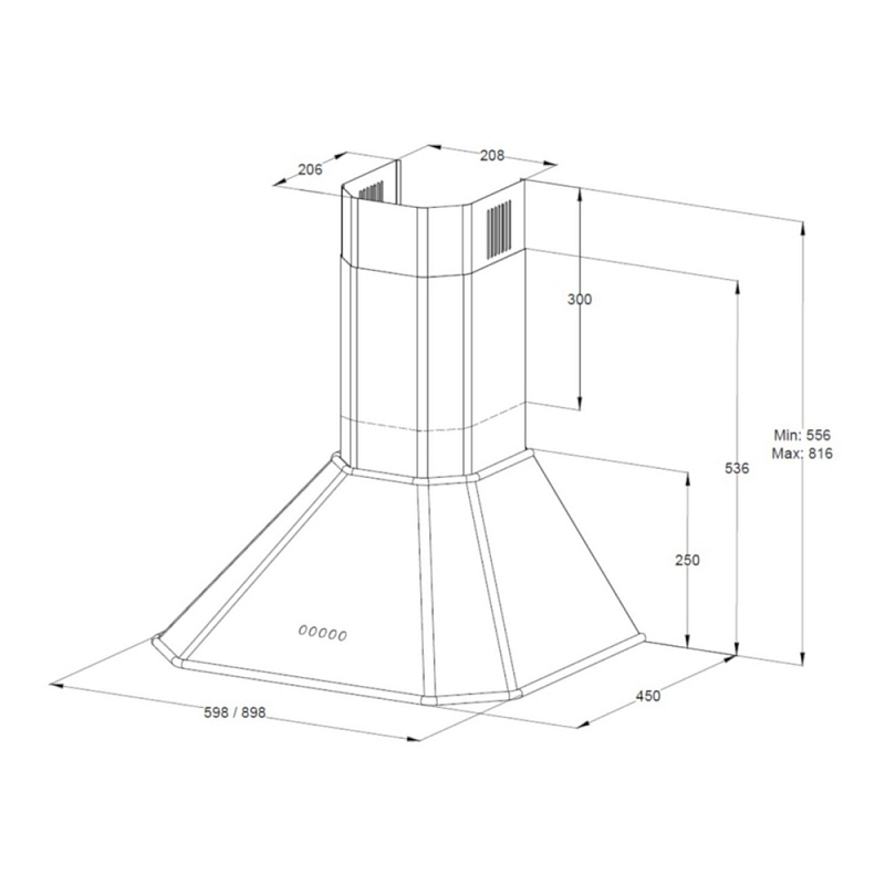 картинка Кухонная вытяжка Korting KHC 6839 RGN 