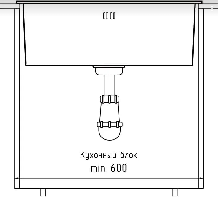 картинка Мойка для кухни Granfest 5344 нержавеющая сталь  картинка Мойка для кухни Granfest 5344 нержавеющая сталь