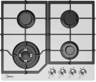 картинка Газовая варочная панель Midea MG645TGW белая  картинка Газовая варочная панель Midea MG645TGW белая