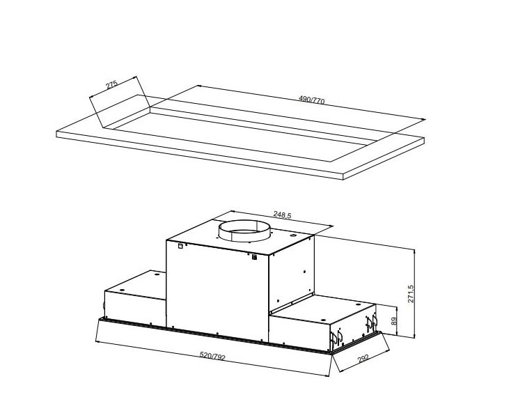 картинка Кухонная вытяжка Jacky's JV BW982 