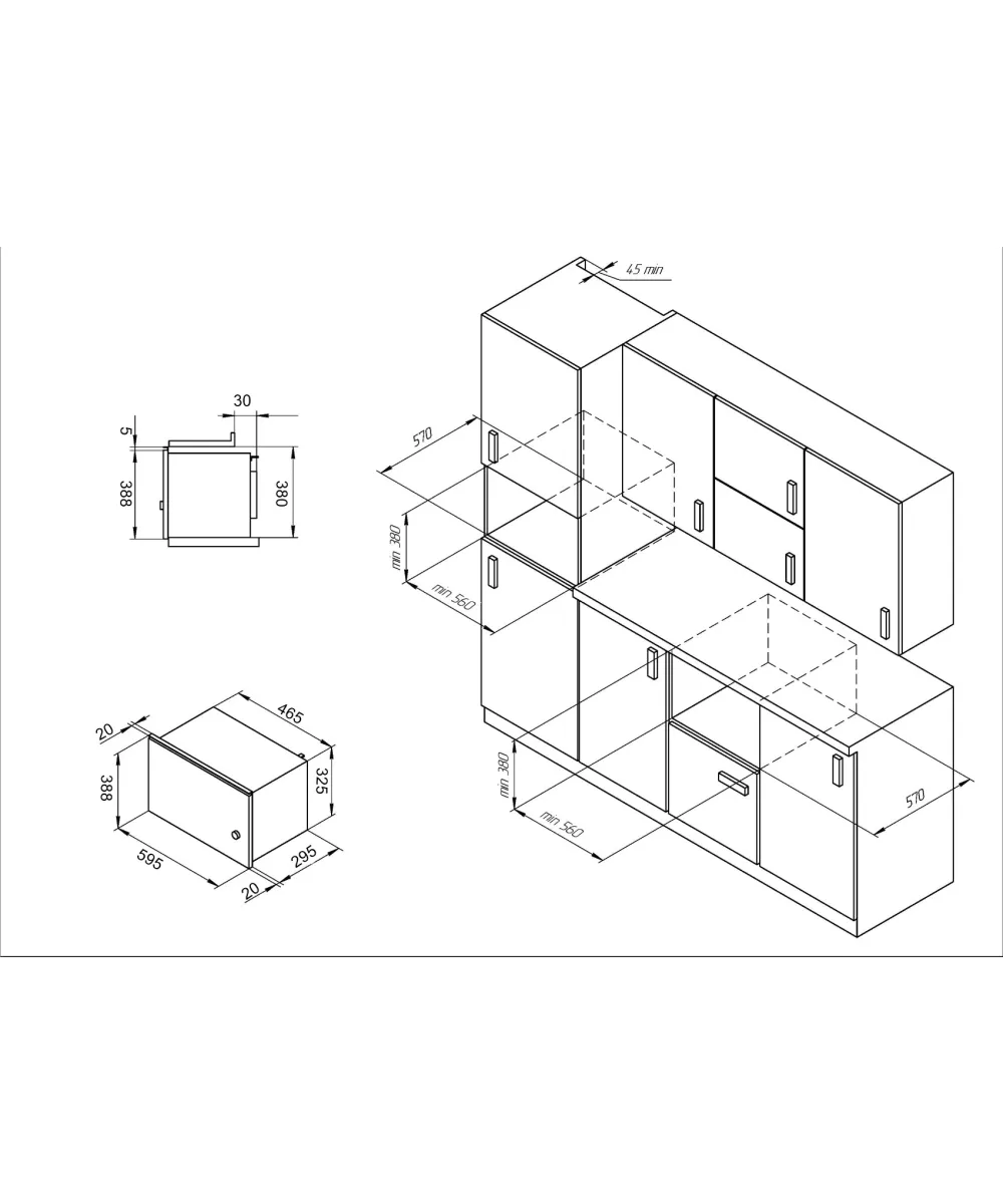 картинка Микроволновая печь Monsher MMH 201 BX  картинка Микроволновая печь Monsher MMH 201 BX