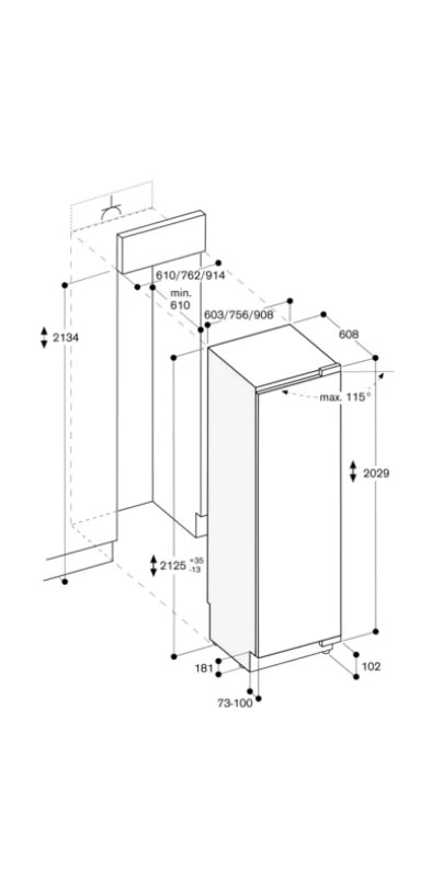 картинка Встраиваемый холодильник Gaggenau RC462305 