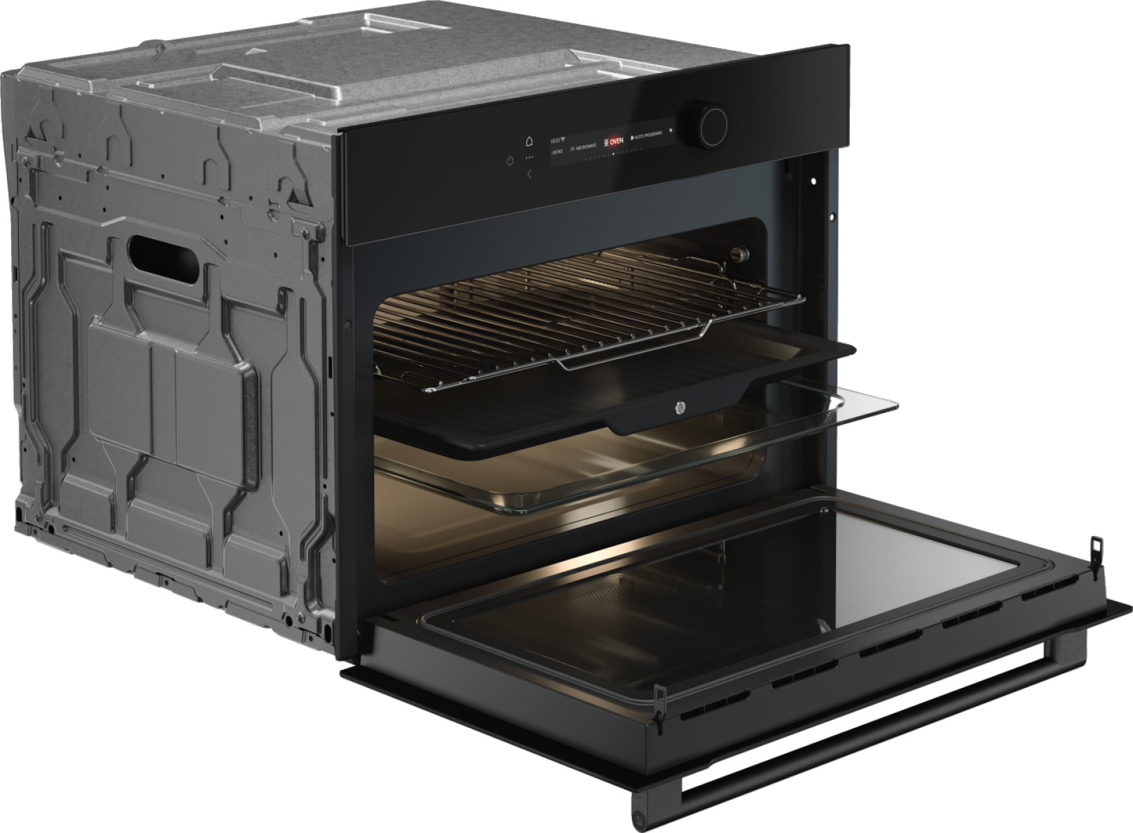 картинка Электрический духовой шкаф с функцией СВЧ Asko OCM54BGH черный 