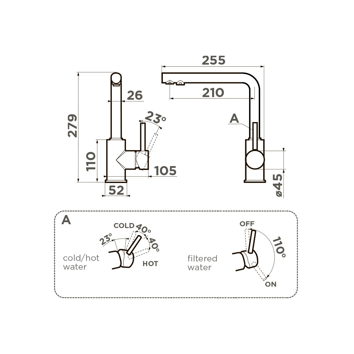 картинка Смеситель Omoikiri Nakagawa 2 Plus-BN 
