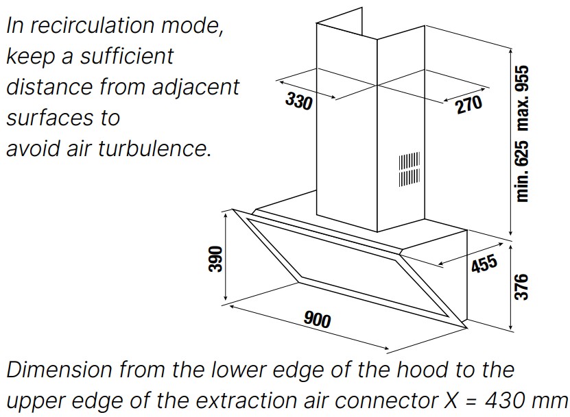 картинка Кухонная вытяжка Kuppersbusch DW 9880.0 S3 SILVER CHROME 