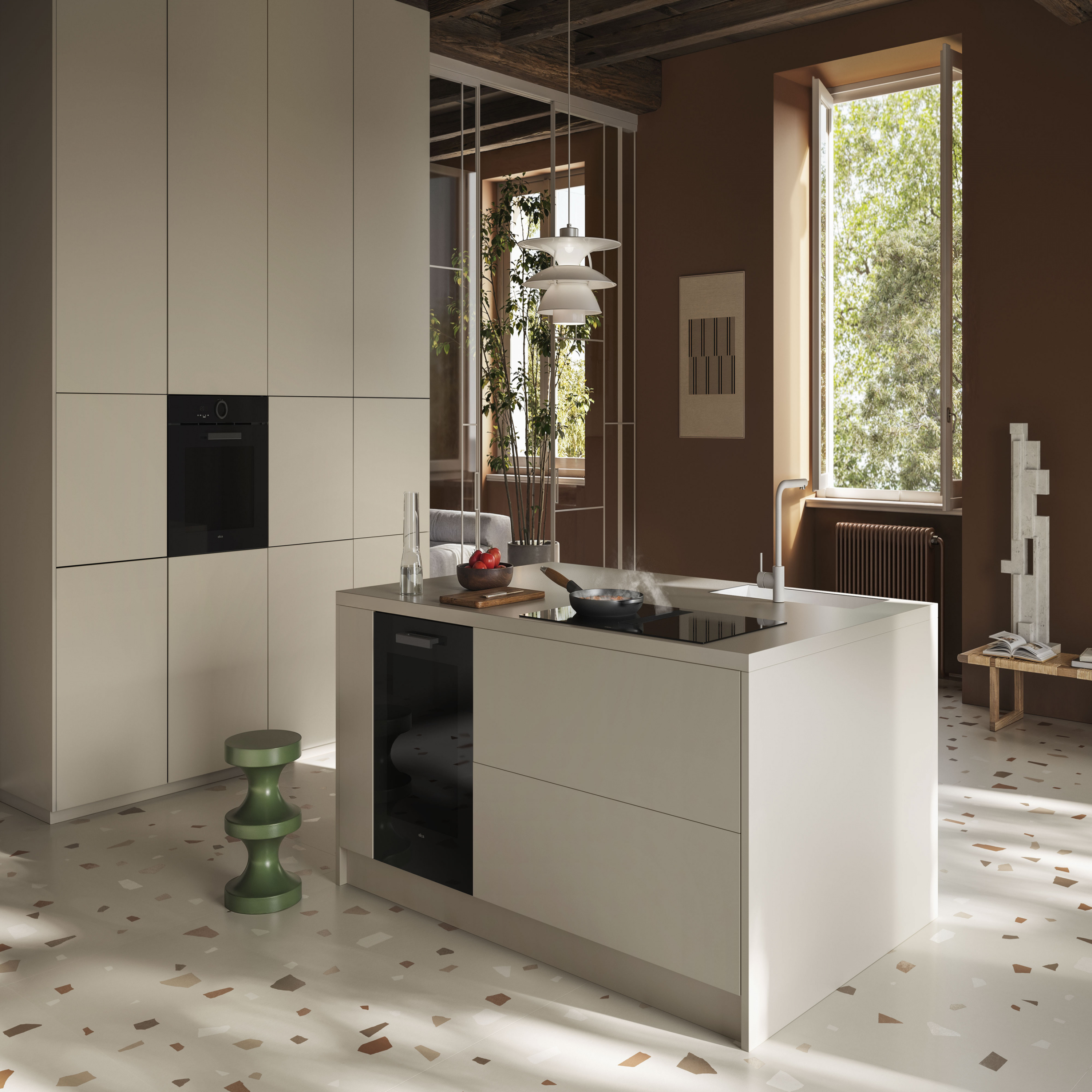 картинка Варочная панель с вытяжкой Elica VELVET BL/A/72 