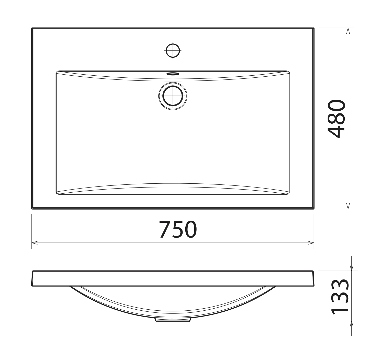 картинка Раковина Florentina Анита 750 