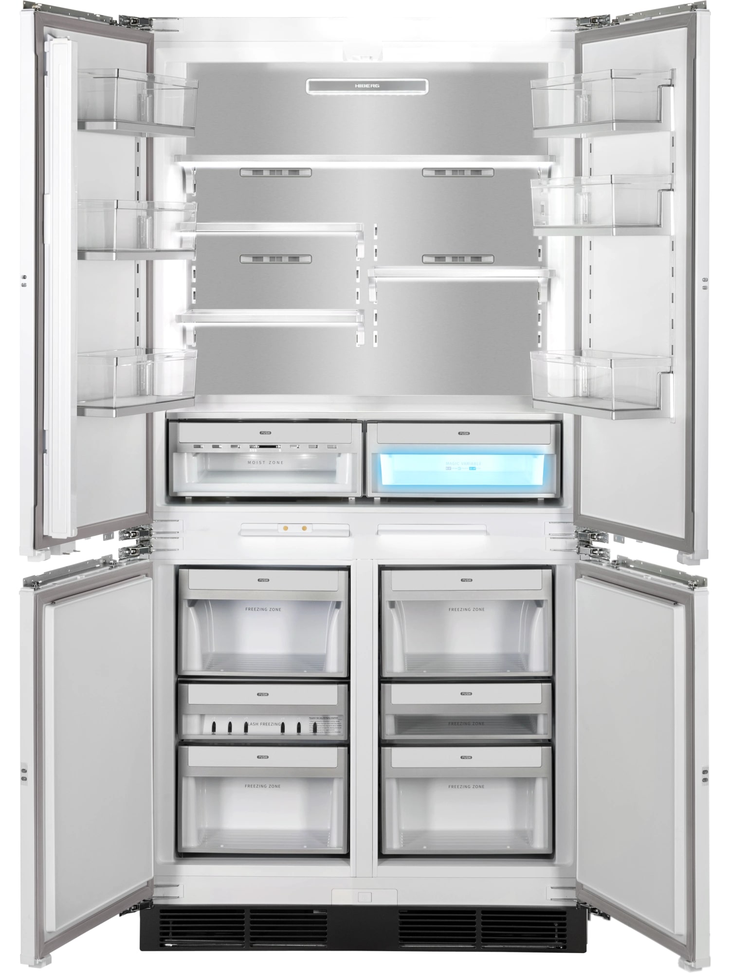 картинка Встраиваемый холодильник Hiberg S-RFQ 800 W inverter 
