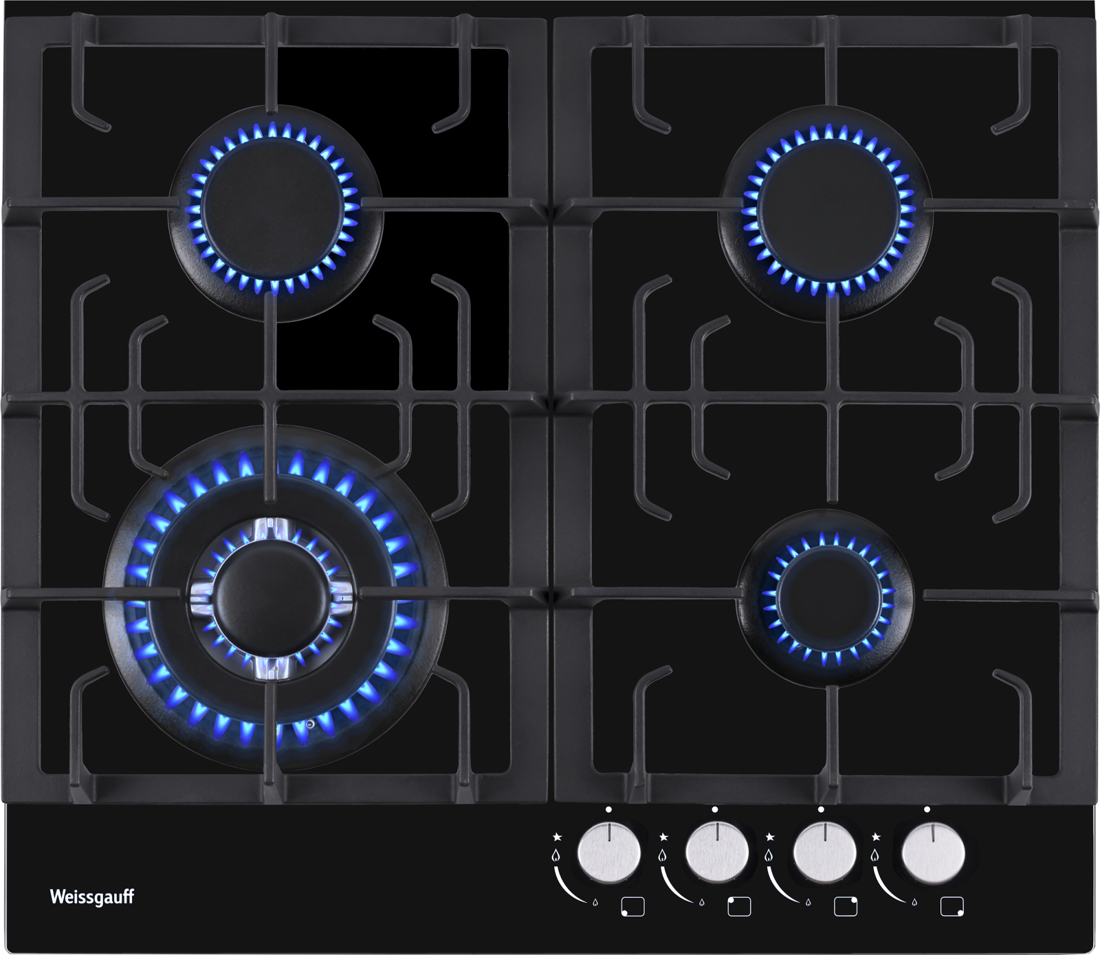 картинка Газовая варочная панель Weissgauff HGG 641 BV 