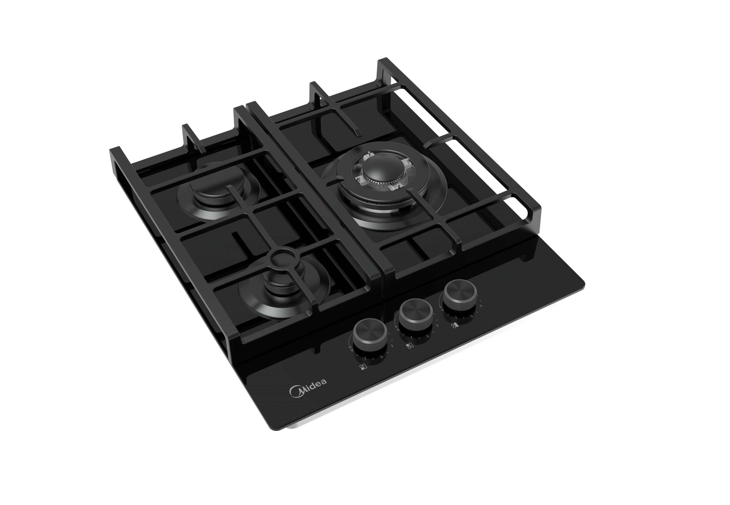 картинка Газовая варочная панель Midea MG449TGB черная 